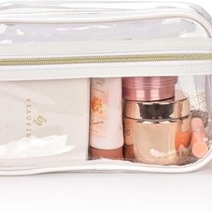 Clear Crossbody Bag Stadium Approved Clear Purse - Transparent Messenger Bag with Front Pocket